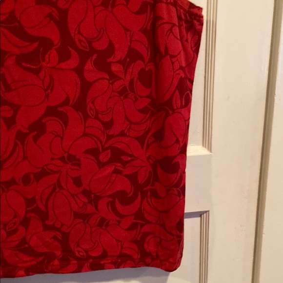 Gap Cotton Red Flower Pattern Sleeveless Tank Top - Picture 11 of 13